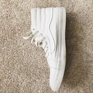 Vans White Hightop Sneakers